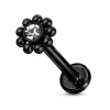 Rustokoru/traguskoru, Balls Around Gem in Black