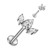 Rustokoru/traguskoru, Crystal Top -titaaninen labret