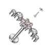 Rustokoru/traguskoru, Deluxe Flowers in AB -titaaninen labret