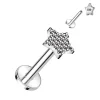 Rustokoru/traguskoru, Diamond Cut Star -titaaninen labret