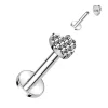 Rustokoru/traguskoru, Diamond Cut Heart -titaaninen labret