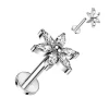 Rustokoru/traguskoru, Flower Top -titaaninen labret