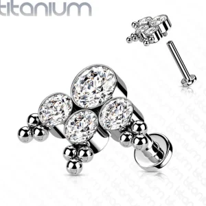 Rustokoru/traguskoru, Implant Grade Titanium CZ Center Cluster Fan