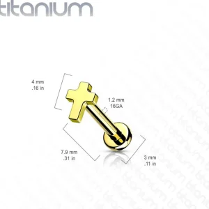 Rustokoru/traguskoru, Implant Grade Titanium Mini Cross