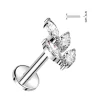 Rustokoru/traguskoru, Marquise Leaf Top -titaaninen labret