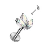 Rustokoru/traguskoru, Marquise Leaf AB -titaaninen labret