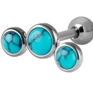 Rustokoru/traguskoru, Natural Turqoise Barbell