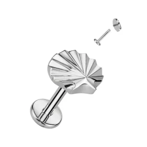 Rustokoru/traguskoru, Sea Shell Top Labret -titaaninen labret