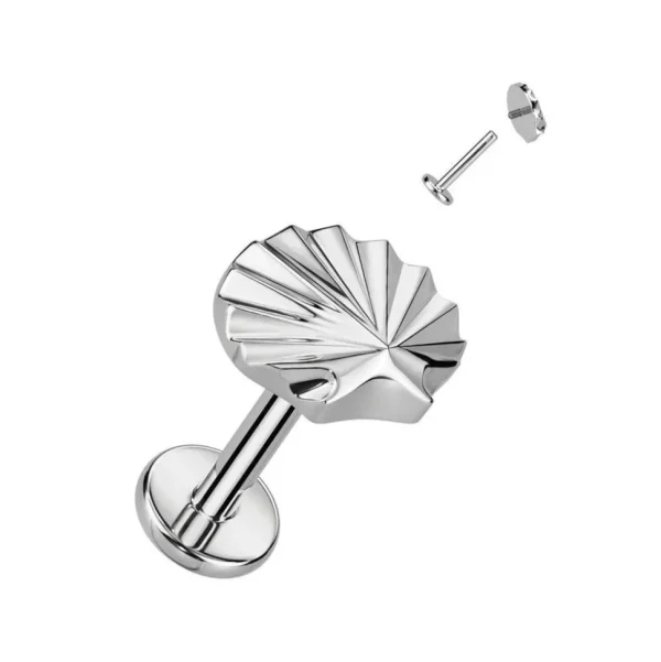 Rustokoru/traguskoru, Sea Shell Top Labret -titaaninen labret