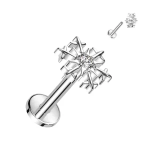 Rustokoru/traguskoru, Snowflake Top -titaaninen labret