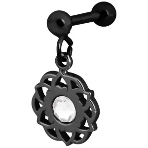 Rustokoru/traguskoru, Steel Blackline® Mandala Dangle