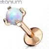 Rustokoru/traguskoru, Titanium Opal in Rosegold (kaksi pituutta)