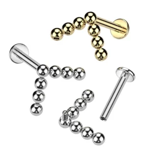 Rustokoru/traguskoru, Titanium Angle Stud -kivetön titaanilabret