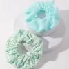 Scrunchie | SUGAR SUGAR, Summer days -vihreä hiusdonitsi tuplapakkaus