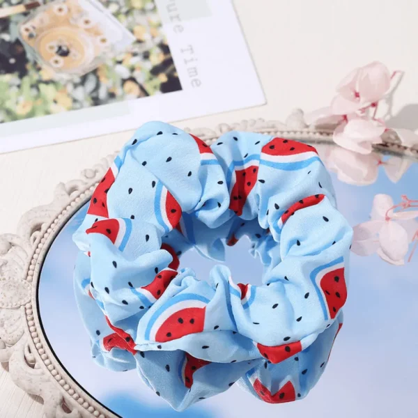 Scrunchie | SUGAR SUGAR, Watermelon -sininen vesimeloni hiusdonitsi