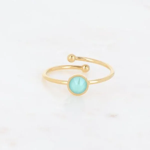 Sormus, BOHM PARIS | Bague Ally -mint green