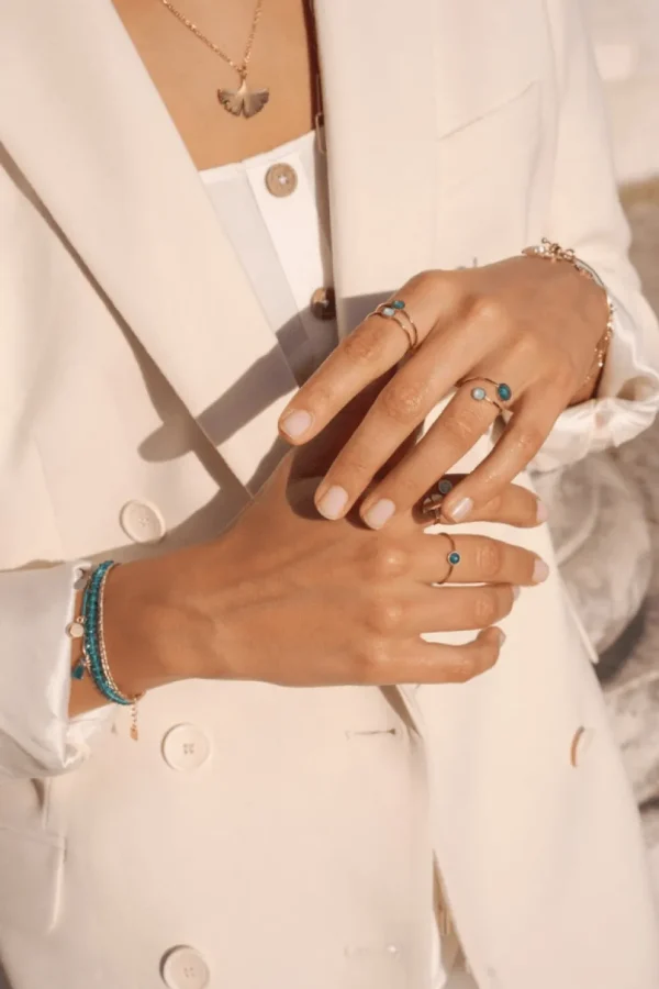 Sormus, BOHM PARIS | Bague Ally -mint green