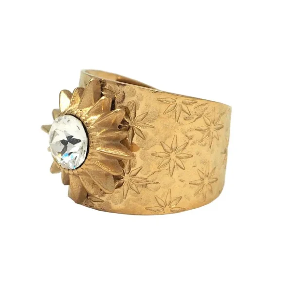 Sormus, BOHM PARIS | Bague Anais avec cristal clair
