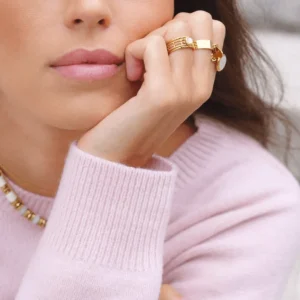 Sormus, BOHM PARIS | Bague Anaïs -dorée avec turquoise africaine