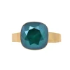 Sormus, BOHM PARIS | Bague Bea -tummanvihreä/kulta