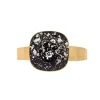 Sormus, BOHM PARIS | Bague Bea dorée noire patina