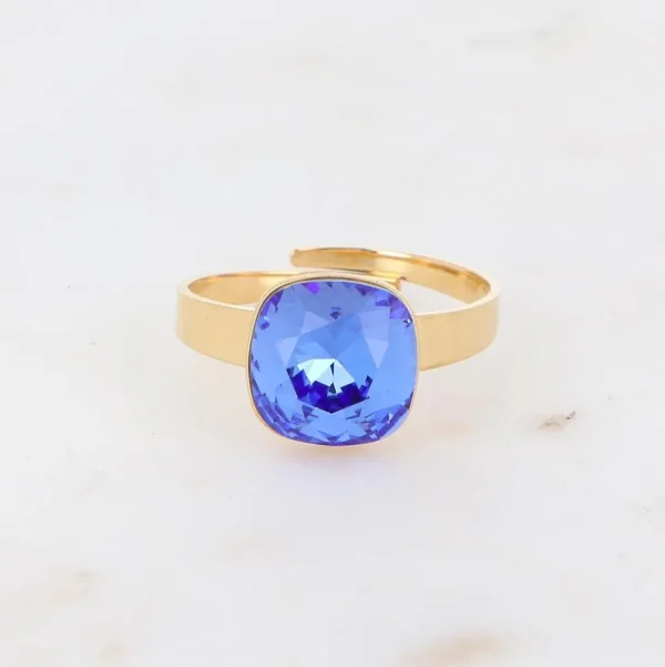 Sormus, BOHM PARIS | Bague Bea -sininen/kulta