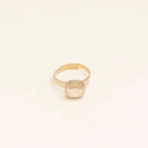 Sormus, BOHM PARIS | Bague Bea dorée beige rose