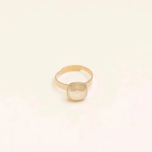 Sormus, BOHM PARIS | Bague Bea dorée beige rose