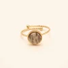 Sormus, BOHM PARIS | Bague Chloe -maisema jaspis luonnonkivisormus