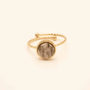 Sormus, BOHM PARIS | Bague Chloe -maisema jaspis luonnonkivisormus