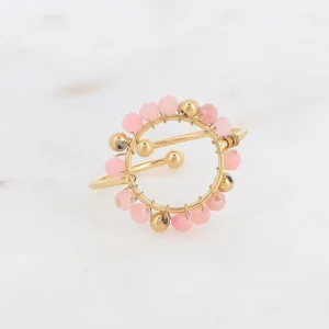 Sormus, BOHM PARIS | Bague Cody -rhodoniitti luonnonkivisormus
