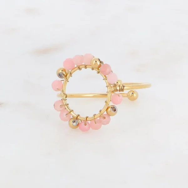 Sormus, BOHM PARIS | Bague Cody -rhodoniitti luonnonkivisormus