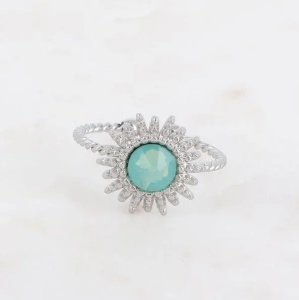Sormus, BOHM PARIS | Bague Dao Rhodium -pacific opal