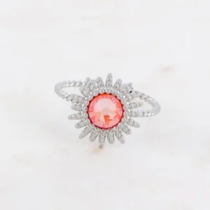 Sormus, BOHM PARIS | Bague Dao Rhodium -electric orange
