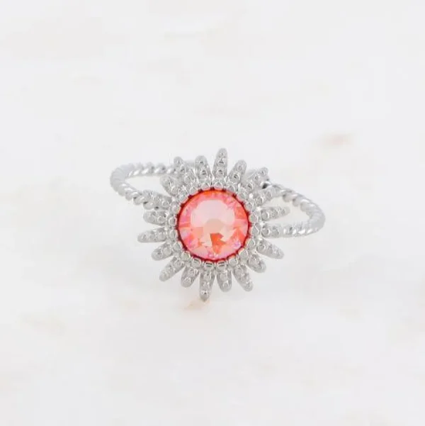 Sormus, BOHM PARIS | Bague Dao Rhodium -electric orange