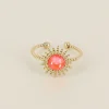 Sormus, BOHM PARIS | Bague Dao avec cristal electric orange delite