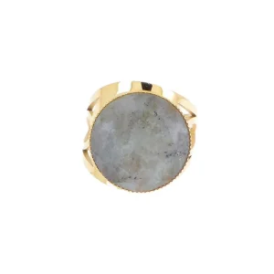 Sormus, BOHM PARIS | Bague Eponine dorée avec labradorite