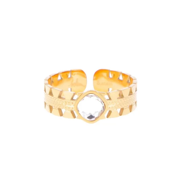 Sormus, BOHM PARIS | Bague Ghita -kirkaskivinen kristallisormus
