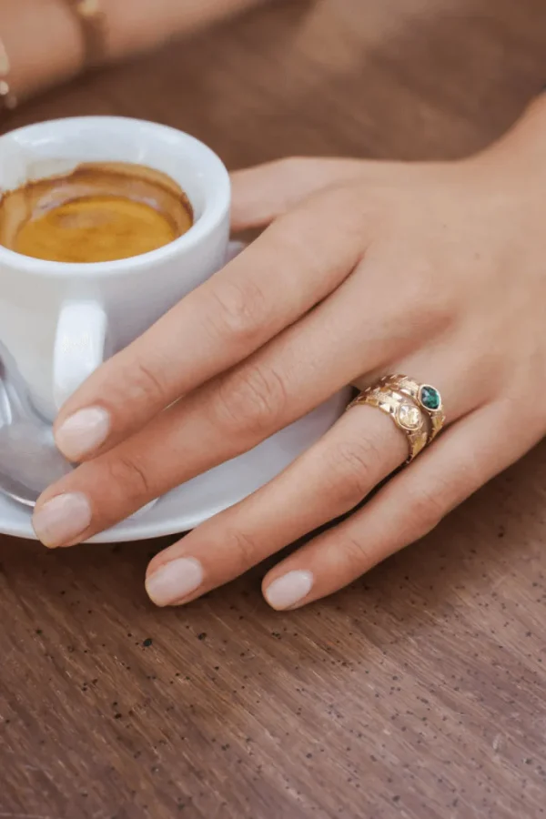 Sormus, BOHM PARIS | Bague Ghita -kirkaskivinen kristallisormus