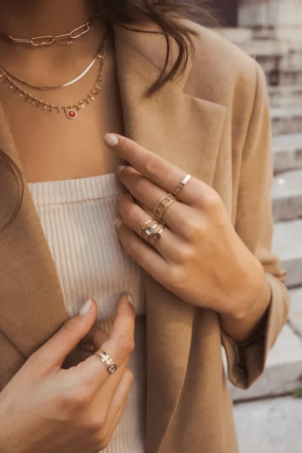 Sormus, BOHM PARIS | Bague Ghita -kirkaskivinen kristallisormus