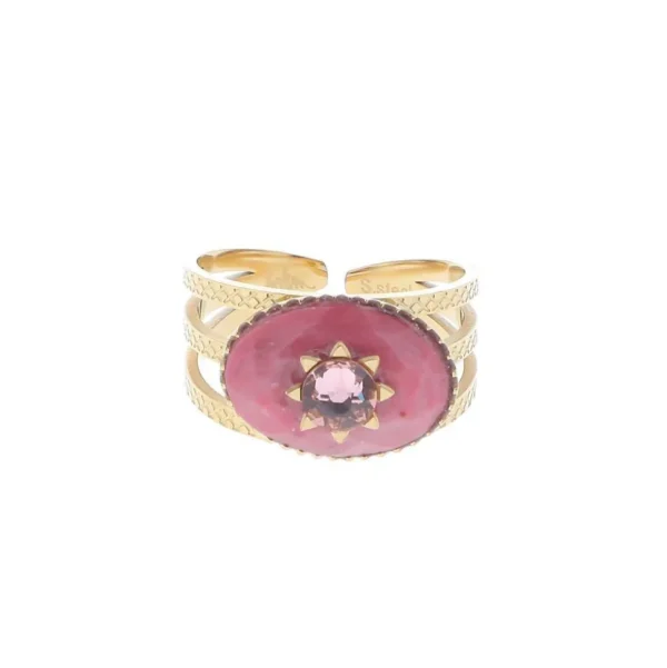 Sormus, BOHM PARIS | Bague Inaya avec rhodonite