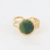 Sormus, BOHM PARIS | Bague Luce -dorée avec jaspe vert