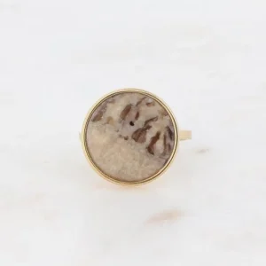 Sormus, BOHM PARIS | Bague Maxine -maisema jaspis/kulta