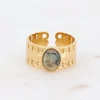 Sormus, BOHM PARIS | Bague Maillée -dorée avec turqoise africaine