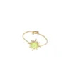Sormus, BOHM PARIS | Bague Melany dorée avec cristal electric yellow