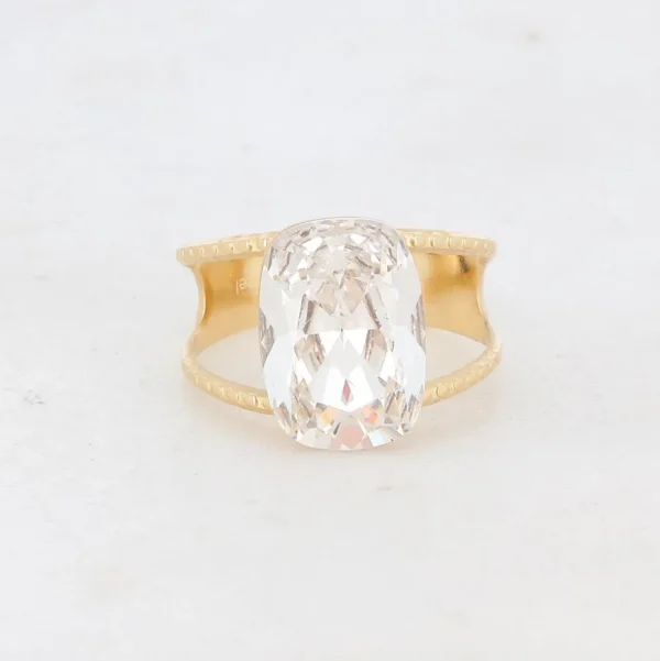 Sormus, BOHM PARIS | Bague Rosie -kirkas kristallisormus