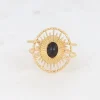 Sormus, BOHM PARIS | Bague Veda -dorée avec onyx