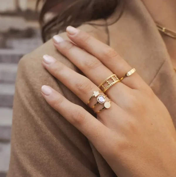 Sormus, BOHM PARIS | Bague Zeida -kirkas kristallisormus