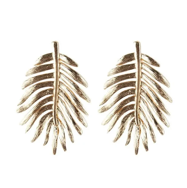 Statement-korvakorut, Large Bohemian Leaf Earrings