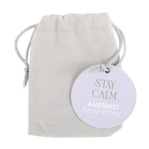 Stay Calm Amethyst -ametisti kämmenkivi 